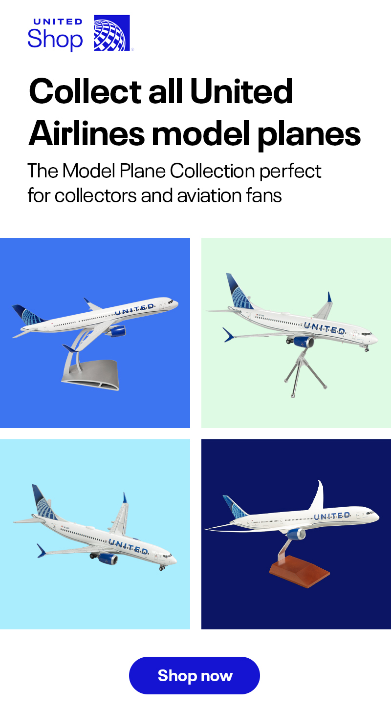 United Airlines Model Planes Employee marketing piece